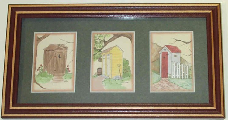 Decorative Framed Art with Bears - Click Image to Close